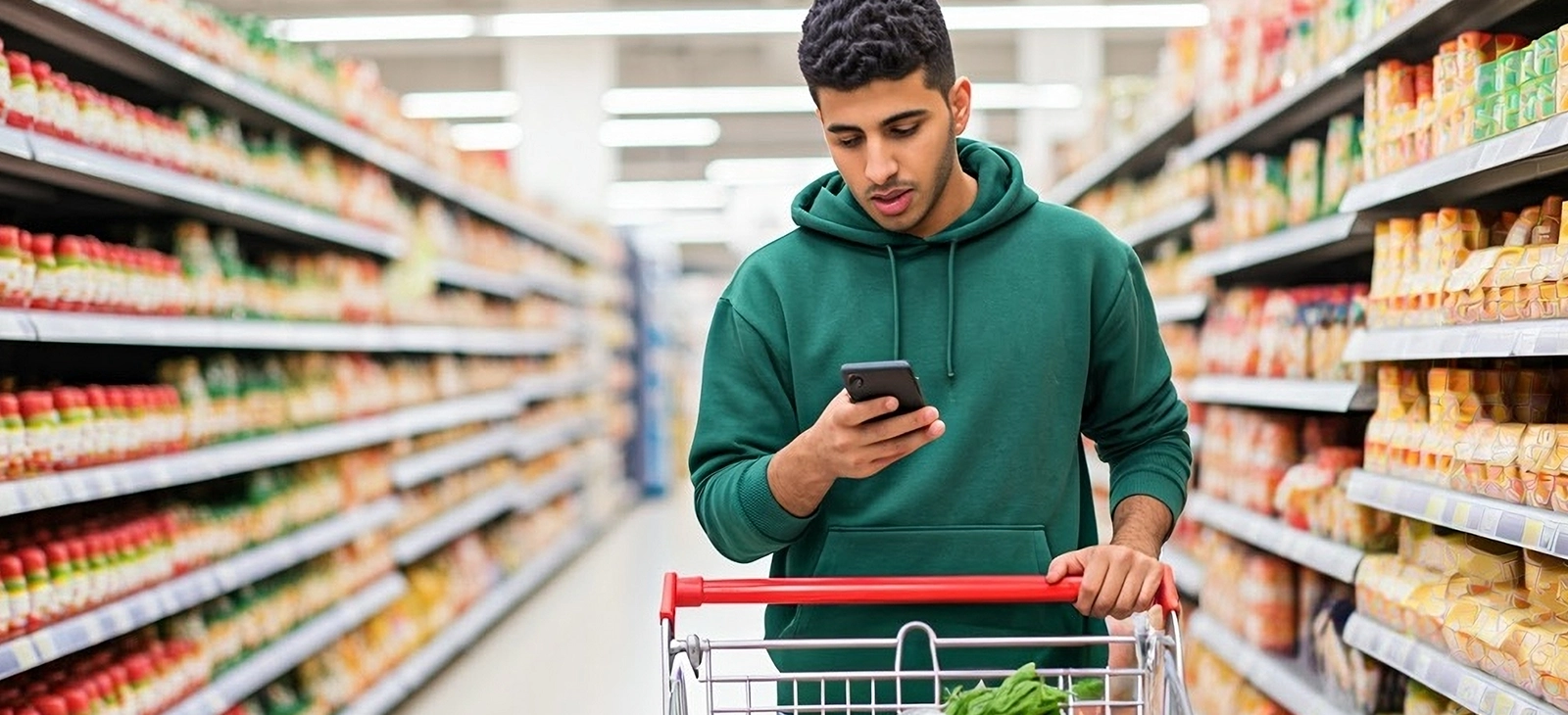 Gen Z doing grocery shopping 