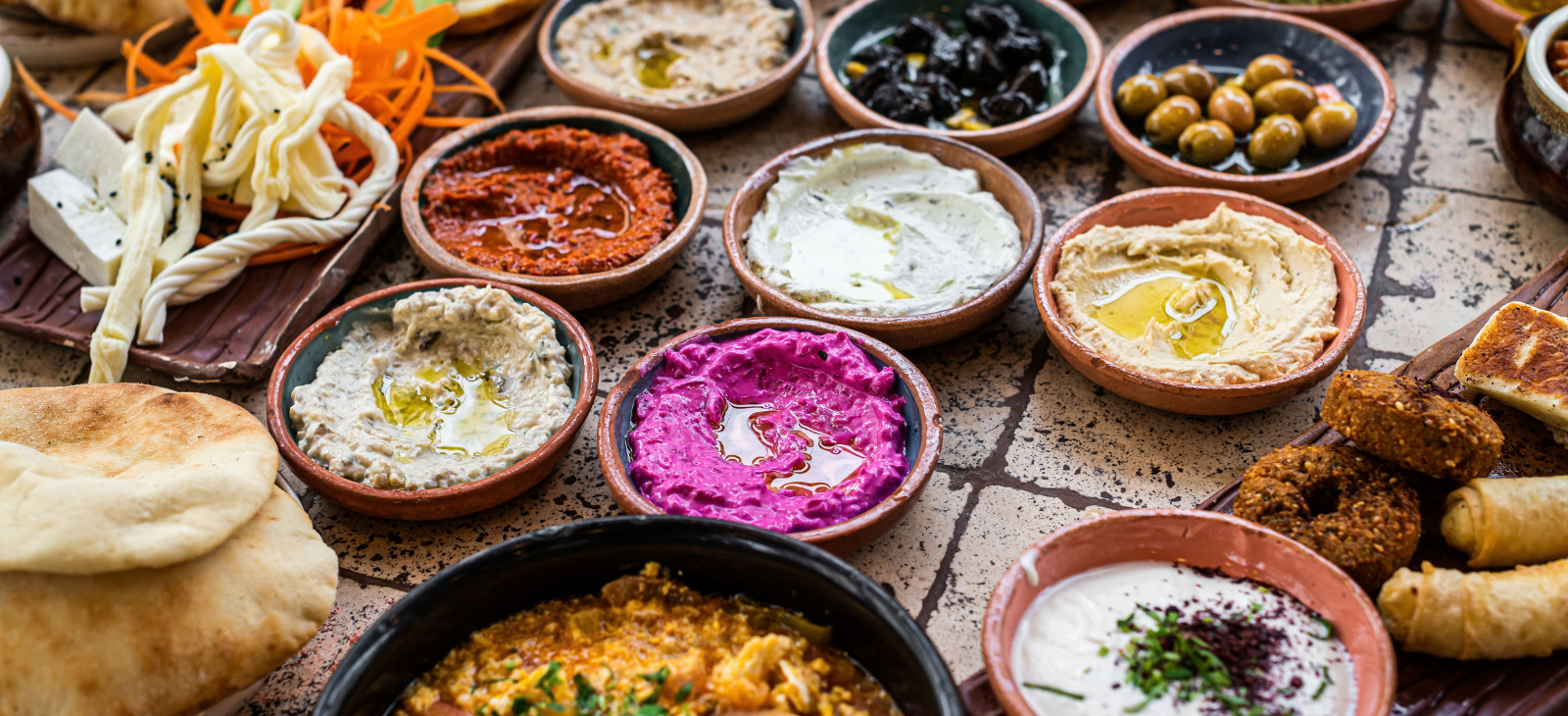 Delicious Ethnic Dishes Served