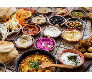 Delicious Ethnic Dishes Served